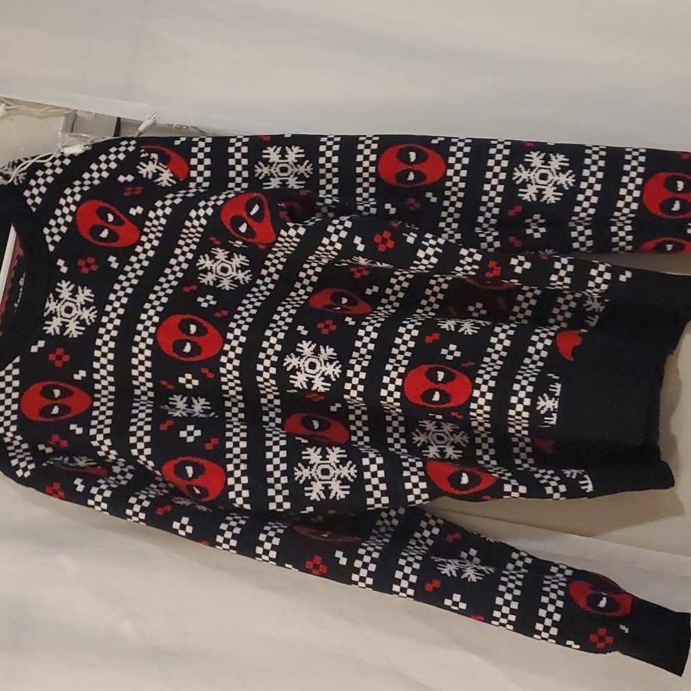 Marvel deadpool ugly christmas sweater